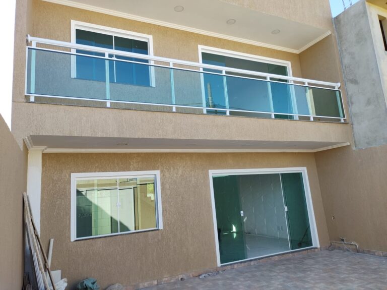 Guarda-corpo de aluminio Branco